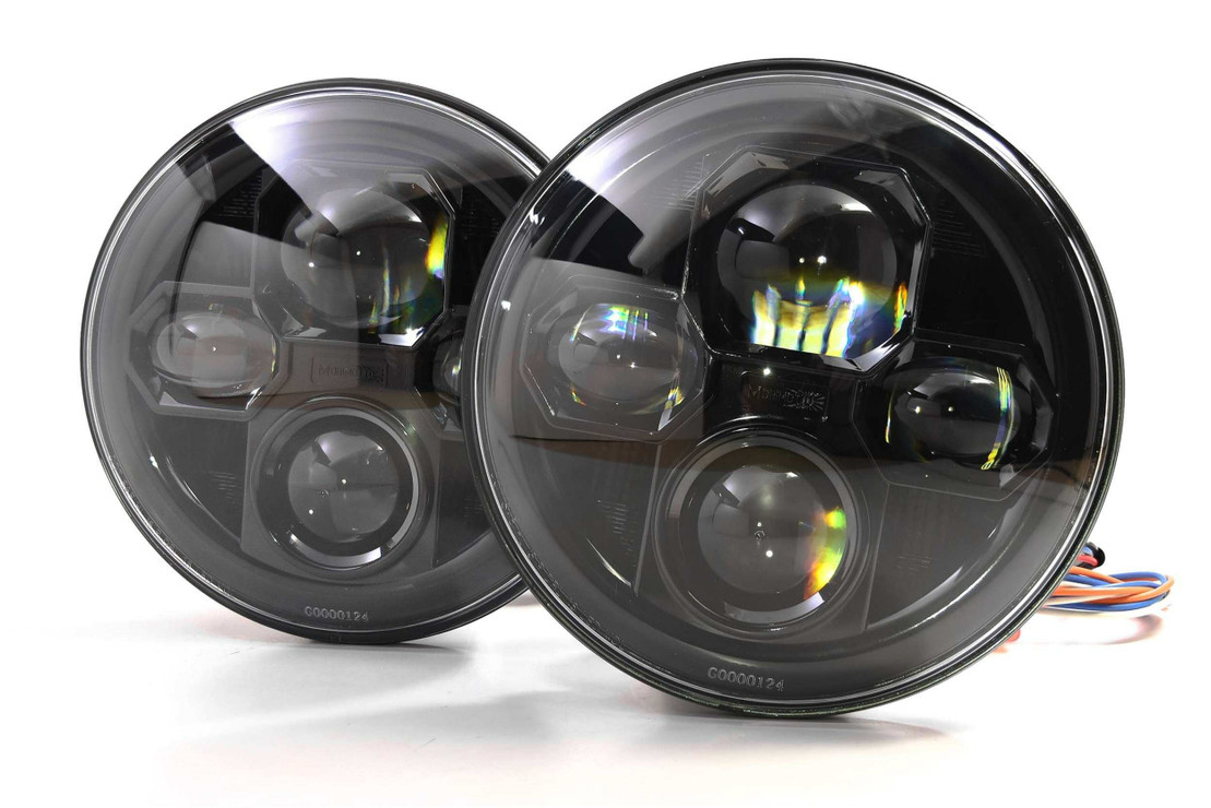 Morimoto Sealed 7 7 inch round led headlights Jeep JL JT 2019-2022 Wrangler Comparison Test