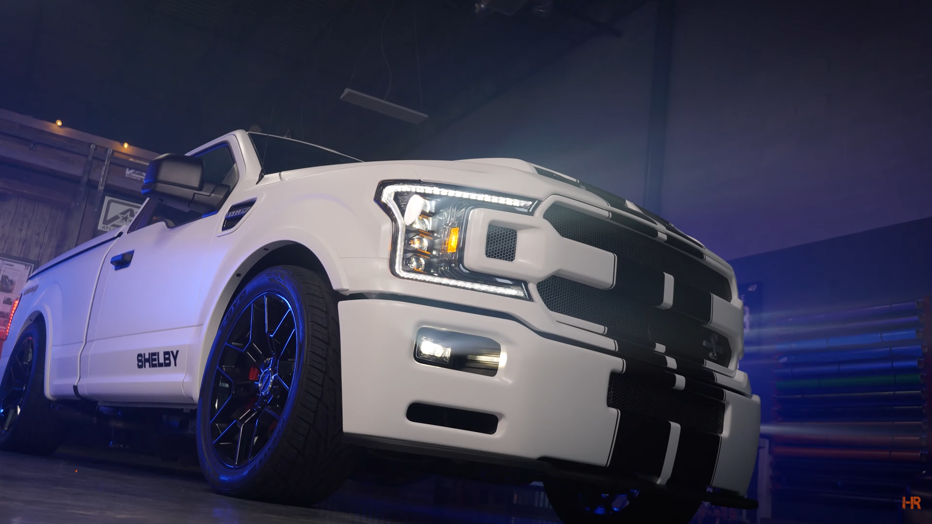 A Ford F-150 Shelby Super Snake with Morimoto XB LED headlights.