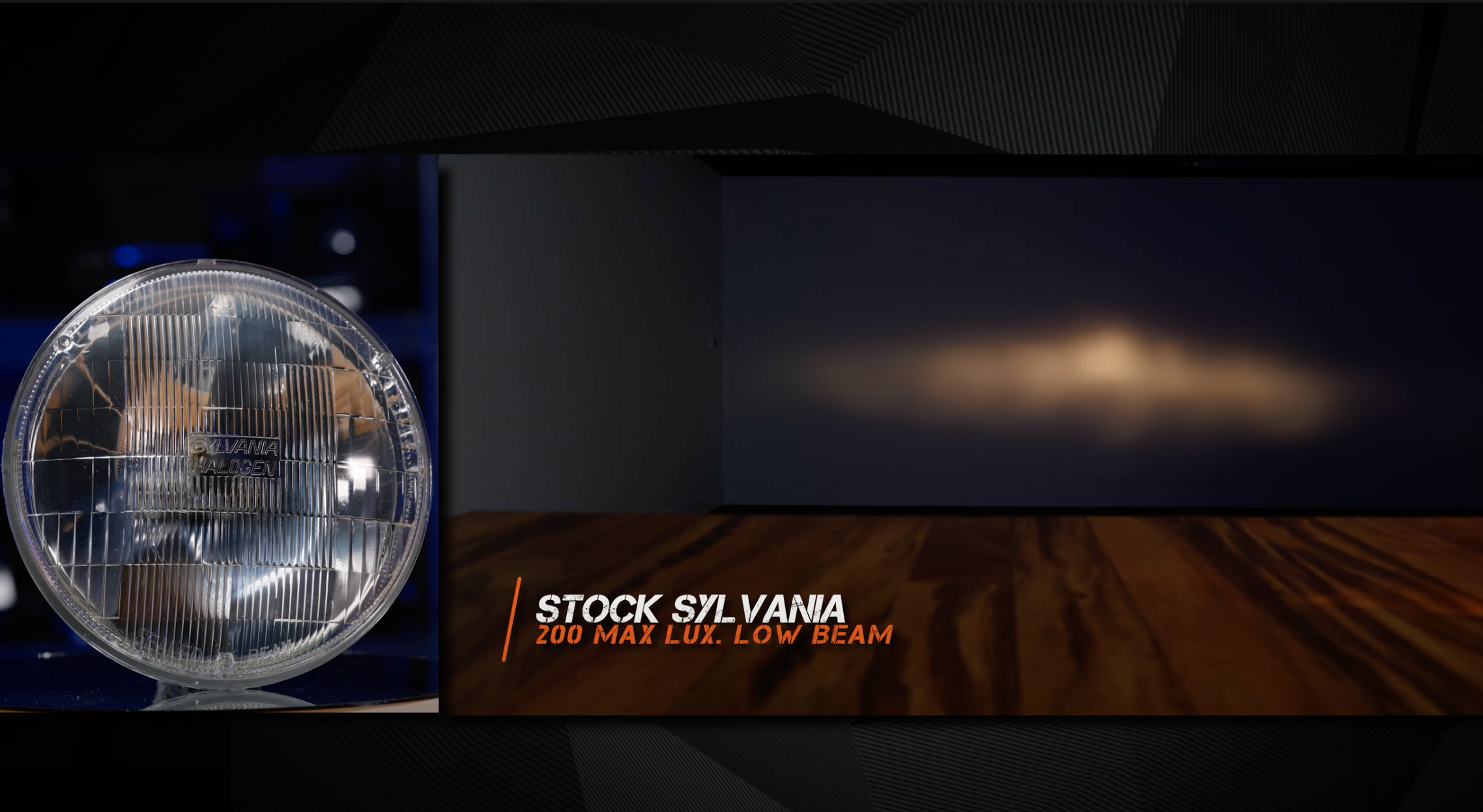 Stock Sylvania Comparison Test Motorcycle Jeep Wrangler 7-Inch Round LED Headlight