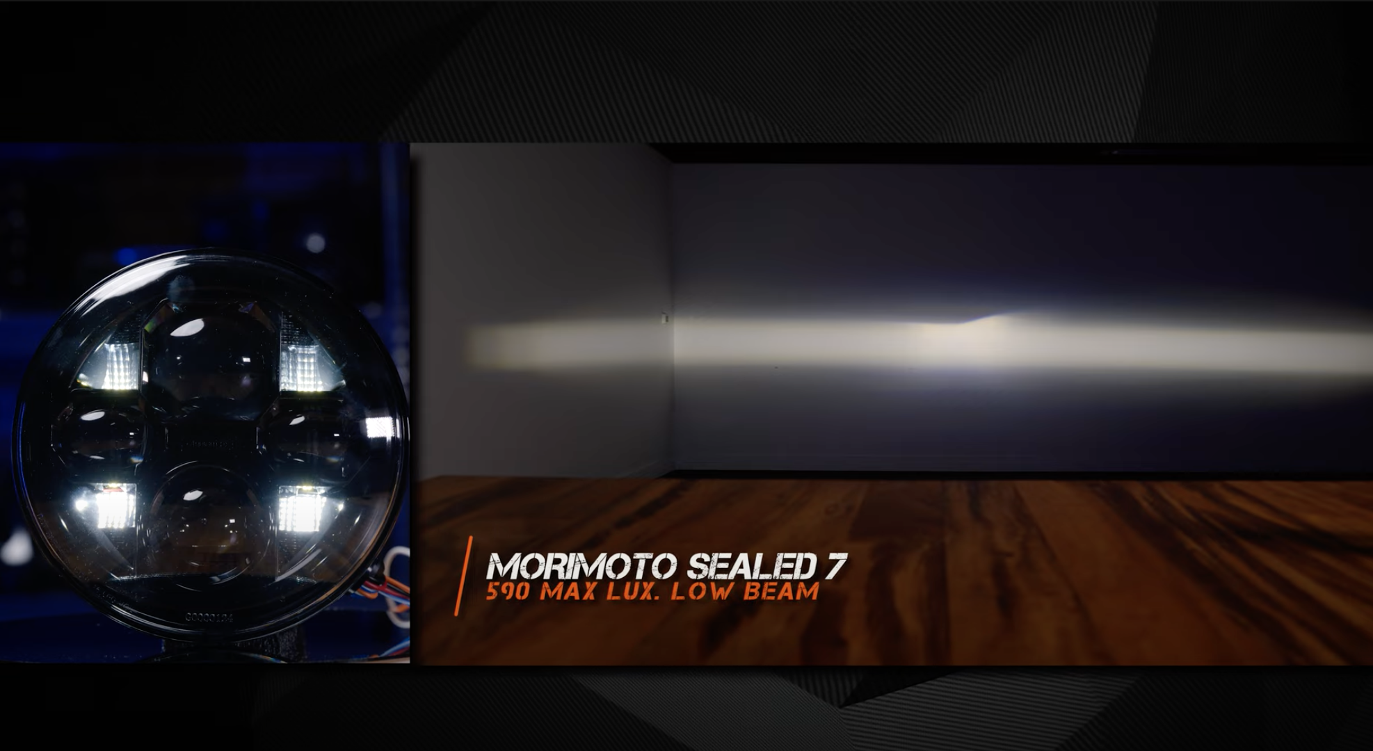 Morimoto Sealed 7 Comparison Test Motorcycle Jeep Wrangler 7-Inch Round LED Headlight