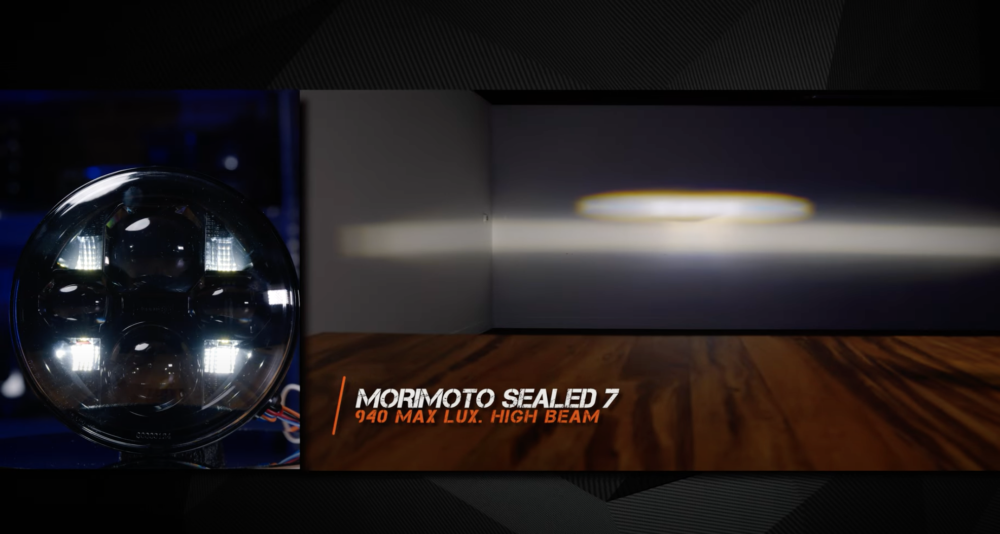 Morimoto Sealed 7 Comparison Test Motorcycle Jeep Wrangler 7-Inch Round LED Headlight