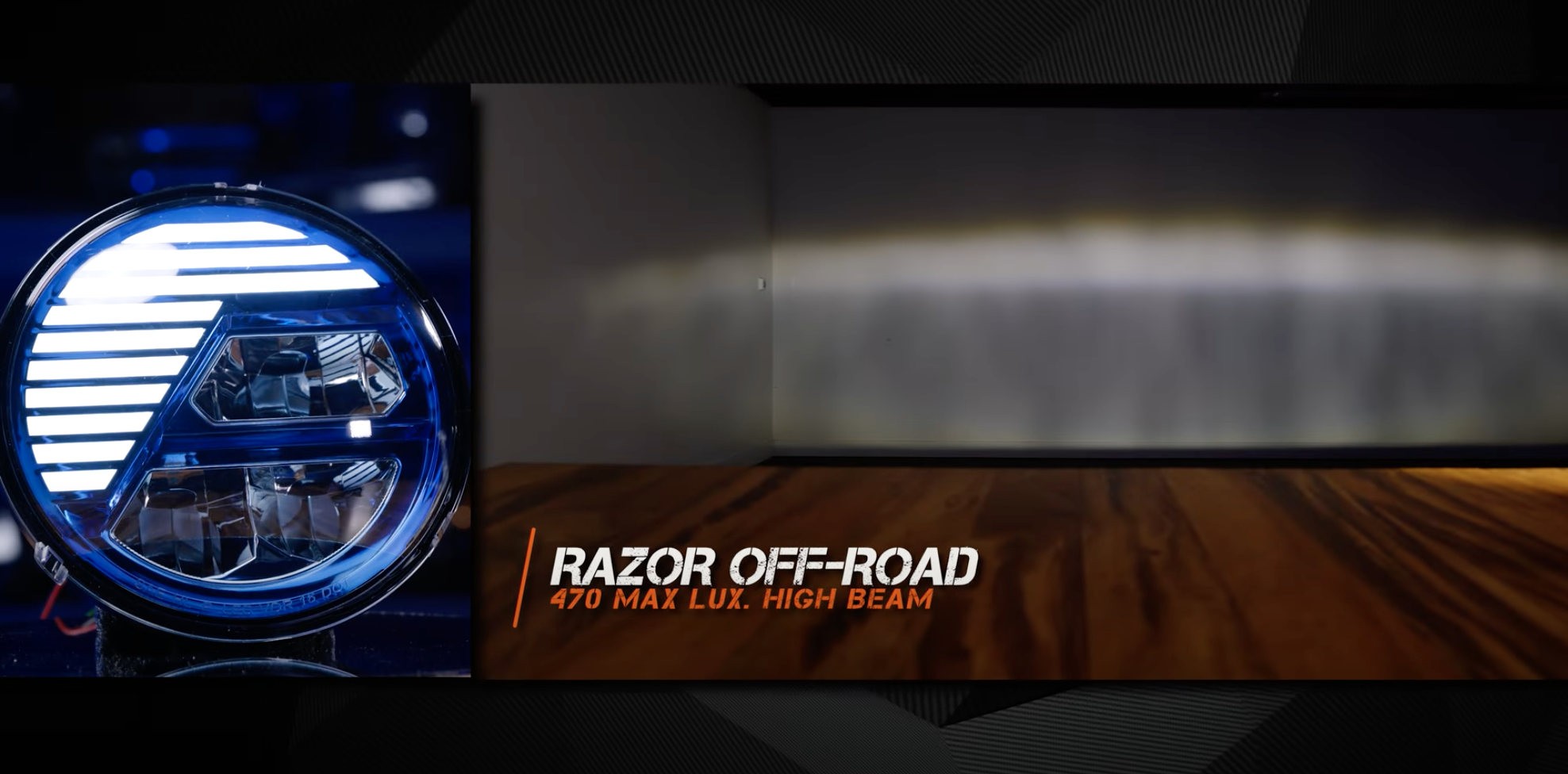 Razor Off-Road Comparison Test Motorcycle Jeep Wrangler 7-Inch Round LED Headlight