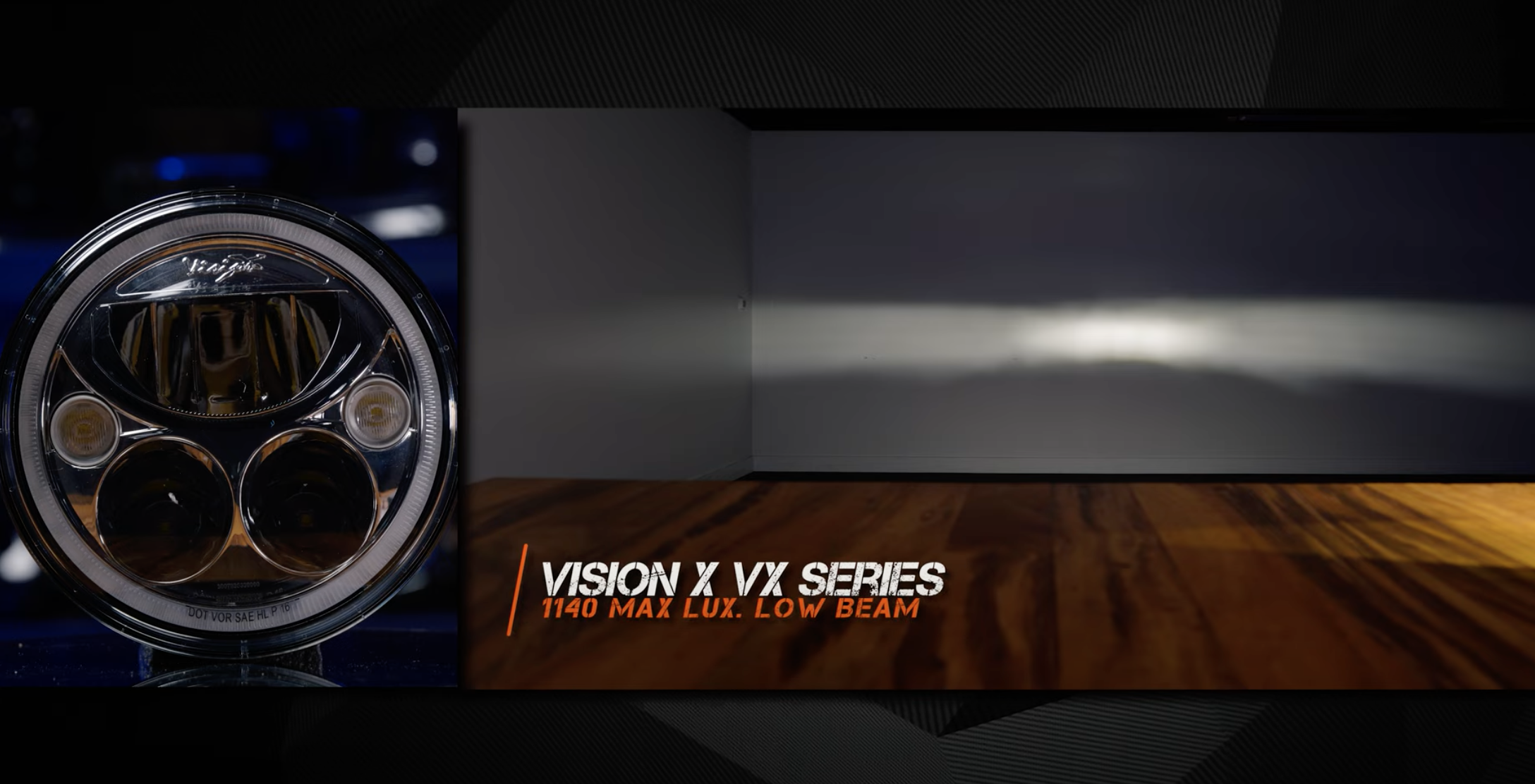 Vision X VX Series 7 inch round led headlights Jeep JK 2007-2018 Wrangler Comparison Test