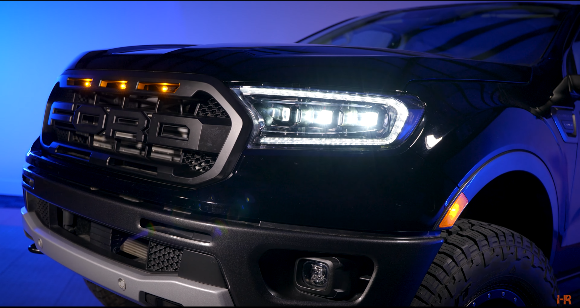 The Morimoto XB LED Headlight installed on the 2019 Ford Ranger.